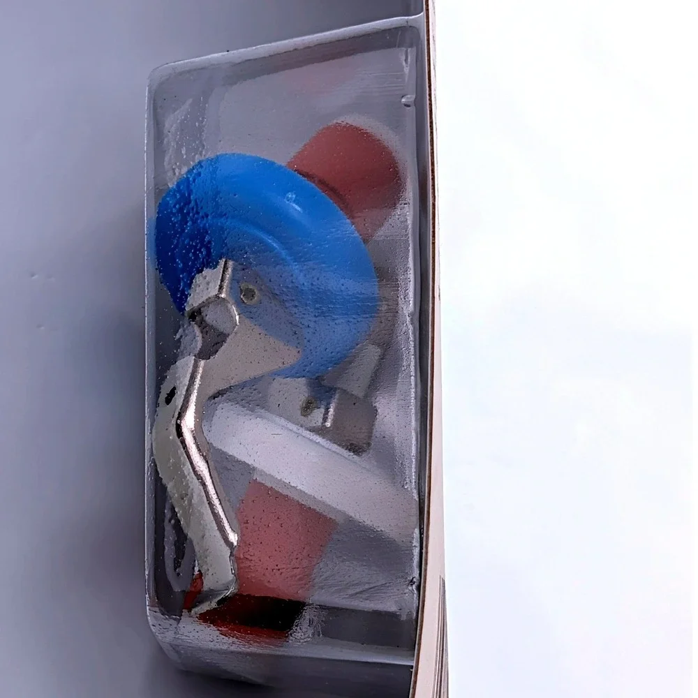 Collins Metal Lever‎ Wine Bottle Stoppers SP-38 Made in Italy Blue White 2 Pack
